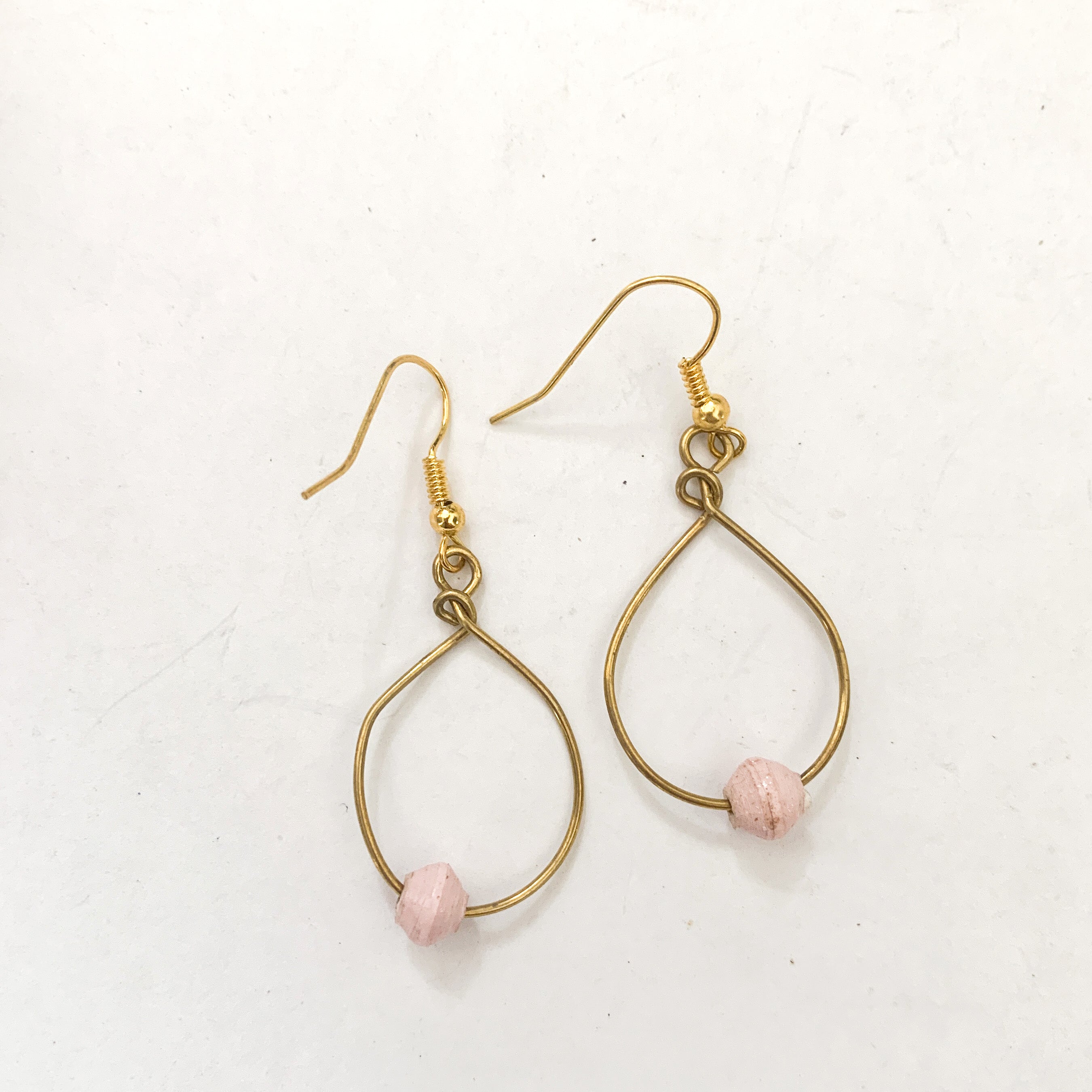 Small Twere Earrings - various colours/brass wire
